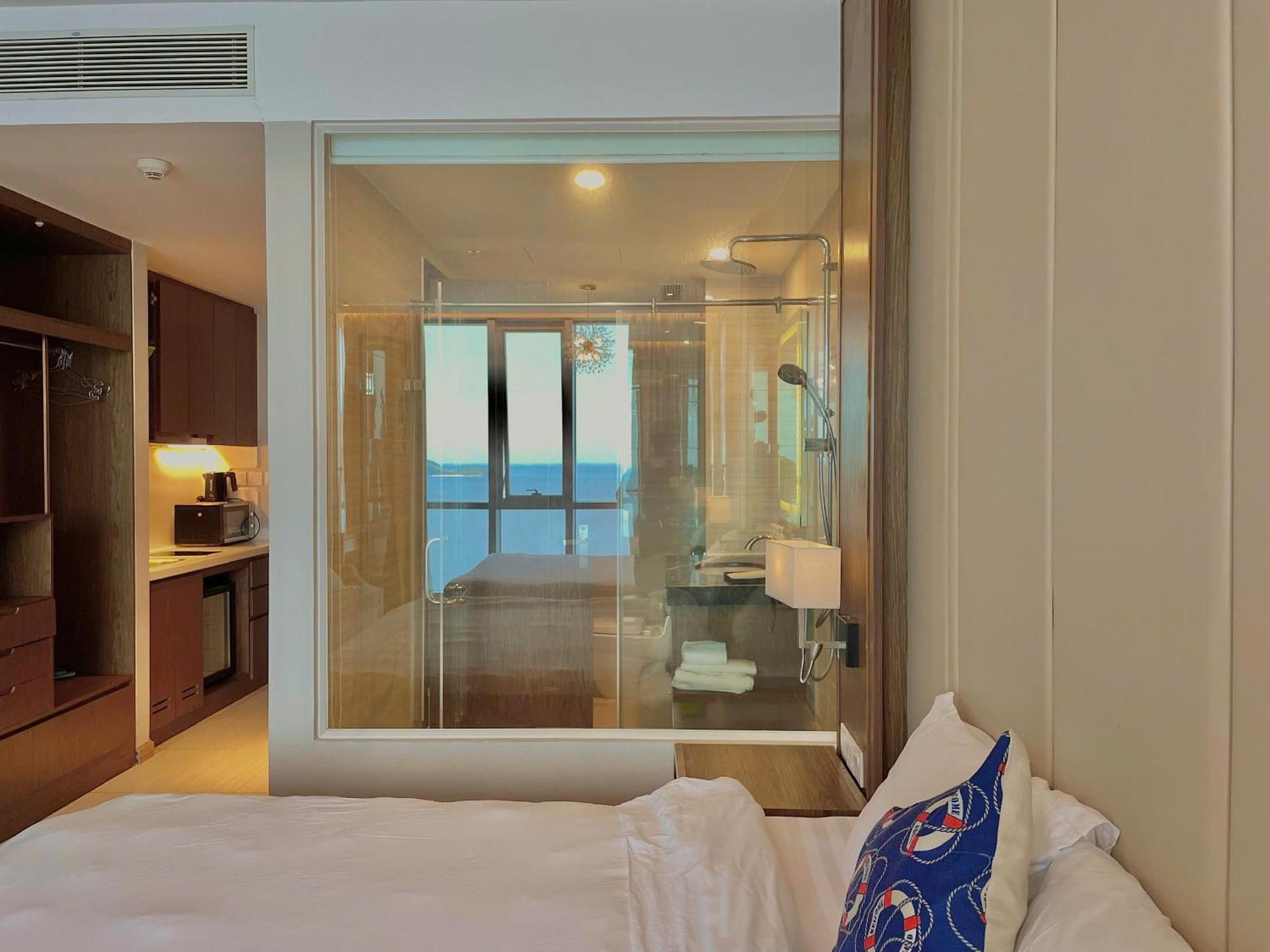 Cozy Panorama Apartment In Front Of The City Center Beach Нячанг Экстерьер фото